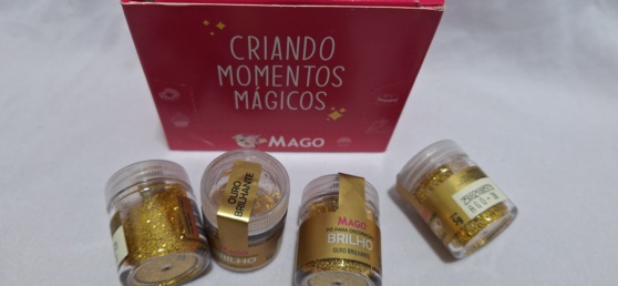 PO PARA DECORA�AO OURO BRILHANTE 5GR 1UND